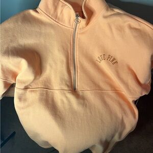 VS PINK SPARKLE Half-Zip Sweatshirt